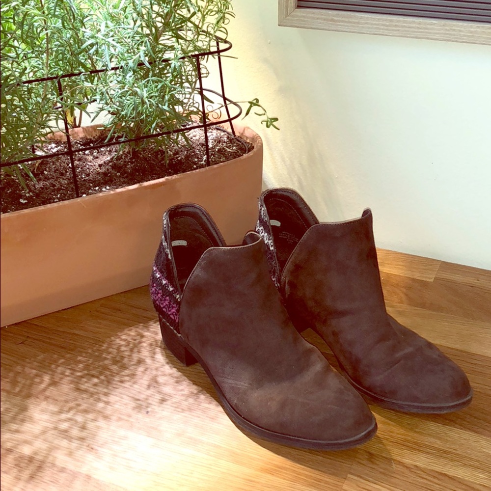 Indigo Rd woven pattern booties